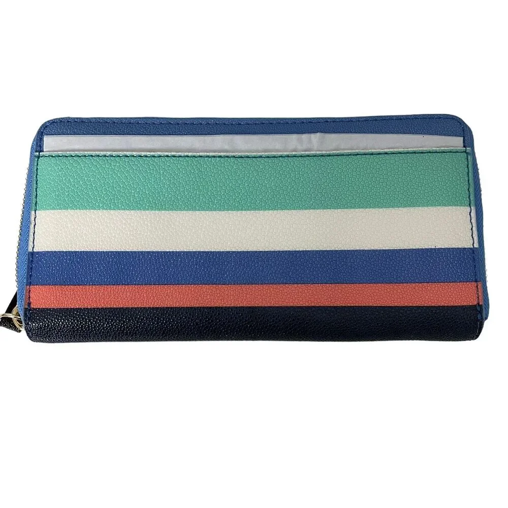 Kate Spade Striped Set Maise Cedar Street Handbag & Zip Around Wallet Multicolor